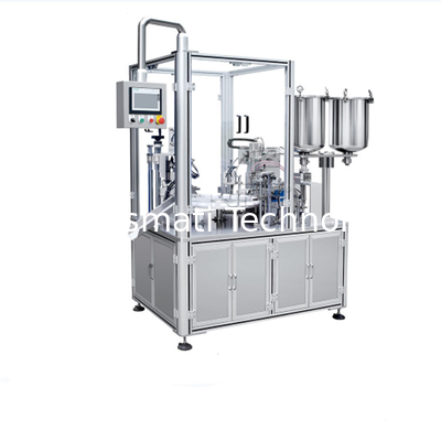 PLC Control Semi-Auto Rotary Type mascara/lipgloss filling machine