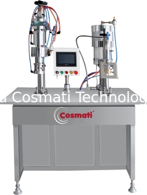 Semi Automatic Manual Air Freshener Body Spray Can Aerosol Filling Machine
